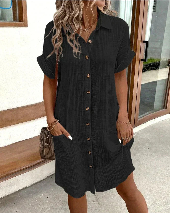Gracie - Relaxed Textured Dress