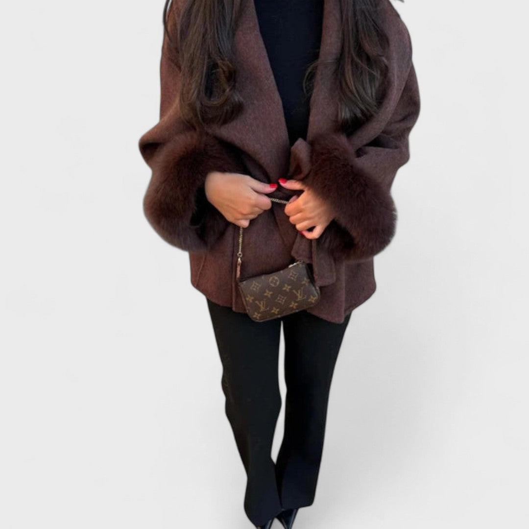 Veronica - Plush Wrap Coat