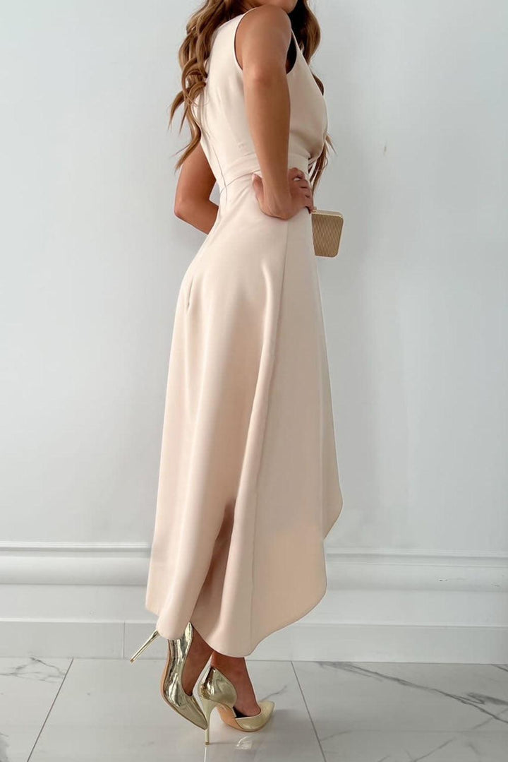Jenna - Silky Wrap Midi Dress