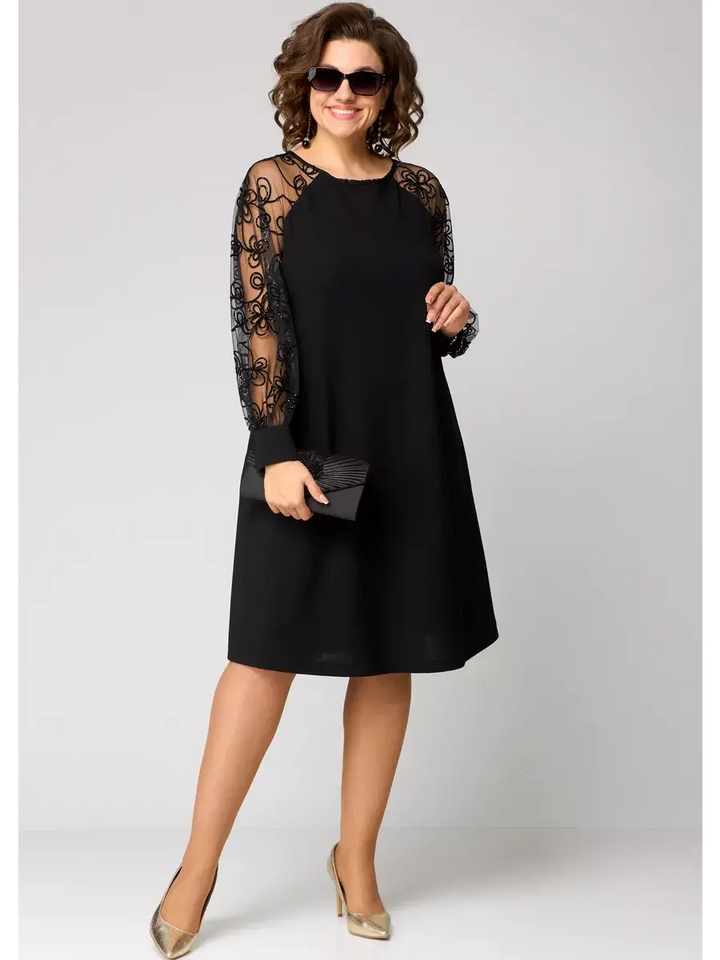 Francine - Elegant Sheer Midi Dress
