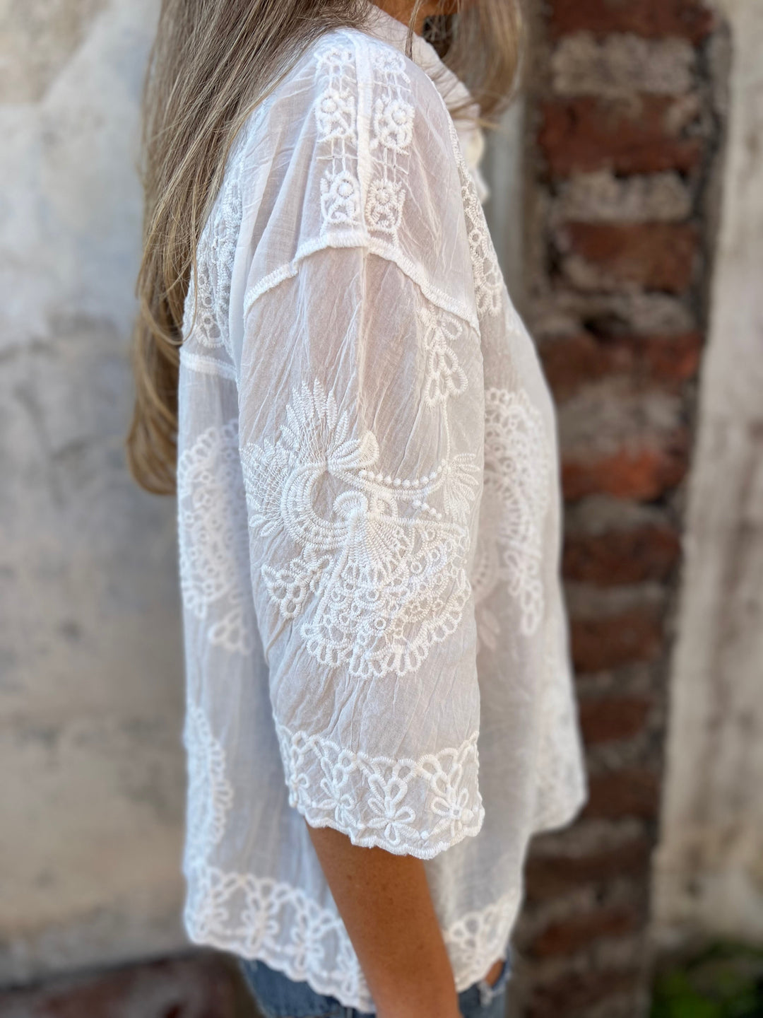 Heidi - Airy Embroidered Blouse