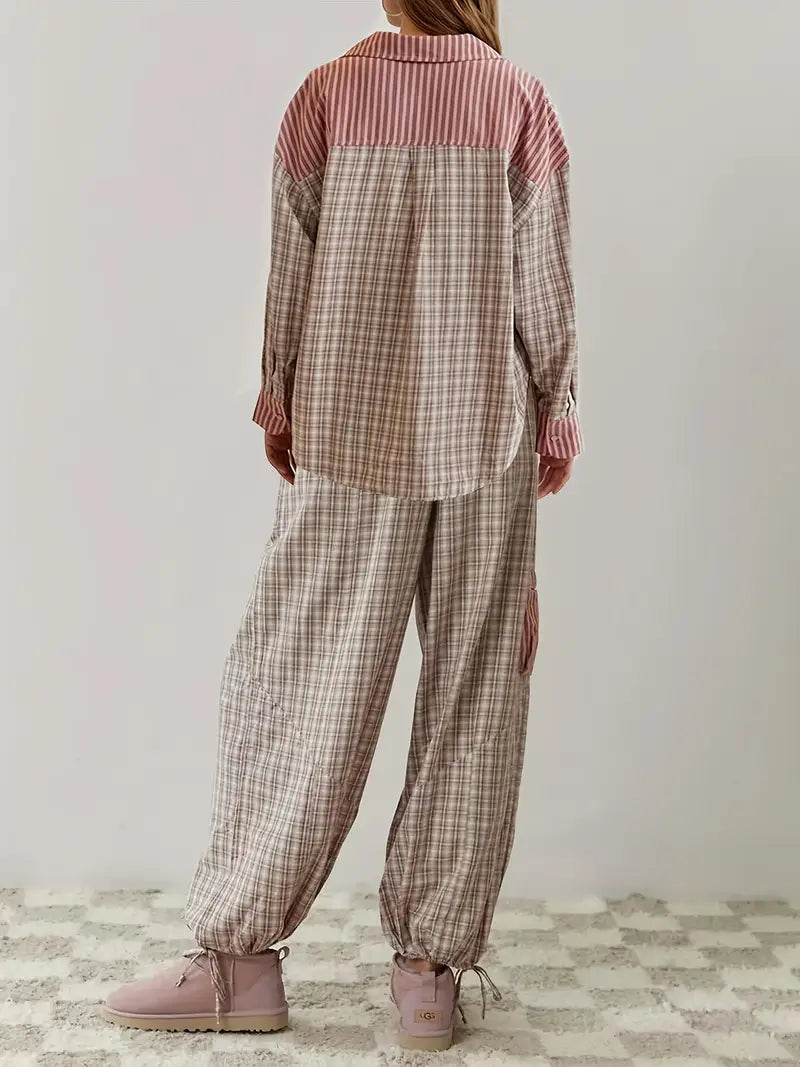 Marissa - Relaxed Plaid Ensemble
