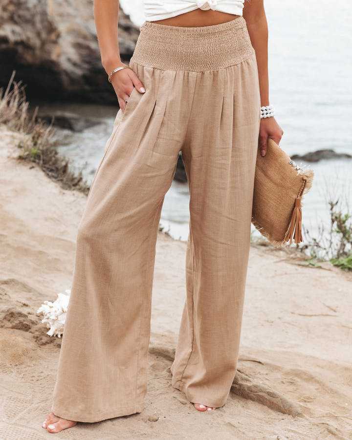 Alina - Light Linen Trousers