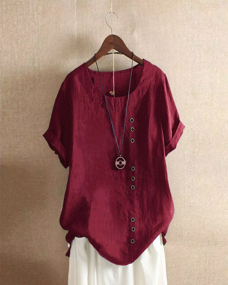 Faye - Airy Cotton Blouse