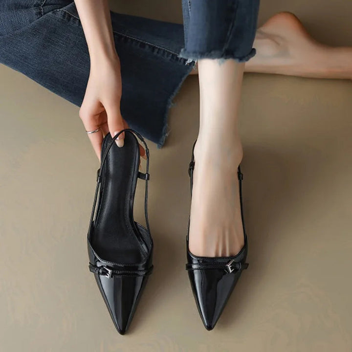 Alba - Sleek Satin Sandals