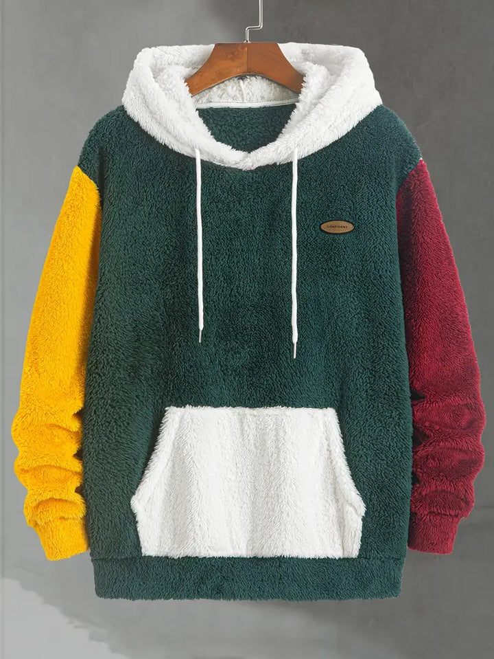 Elwood - Cozy Color-Blocked Hoodie