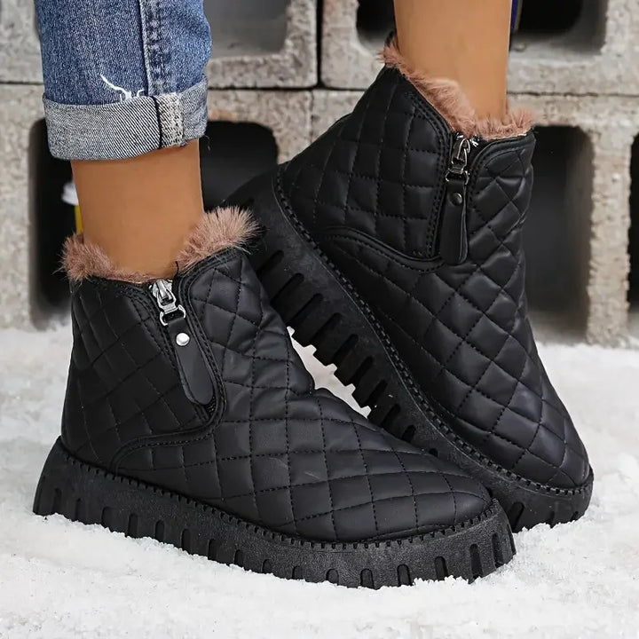 Portia - Cozy Quilted Boots