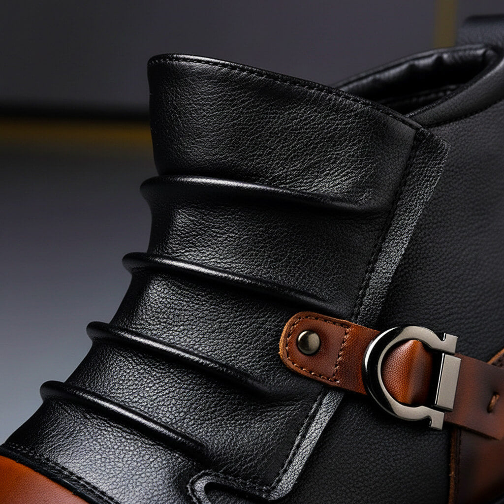 Warren - Sturdy Glossy Boots
