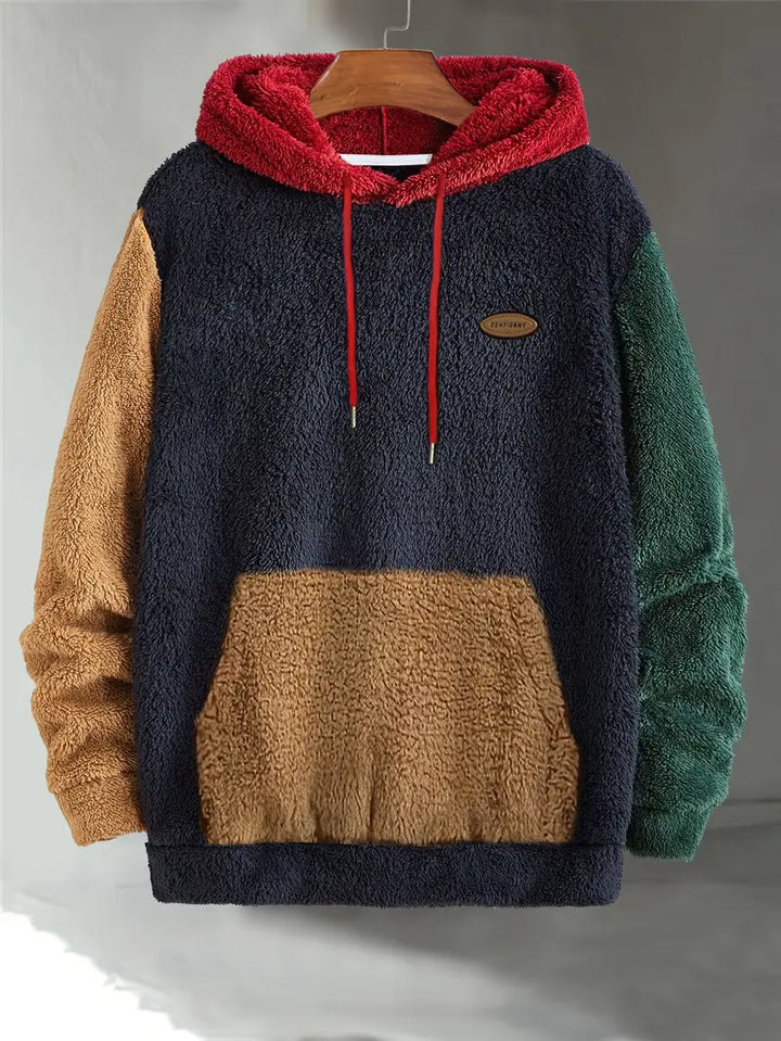 Elwood - Cozy Color-Blocked Hoodie