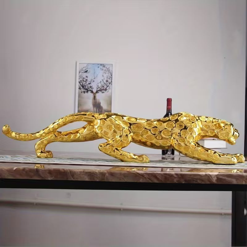 Otis - Glossy Panther Sculpture