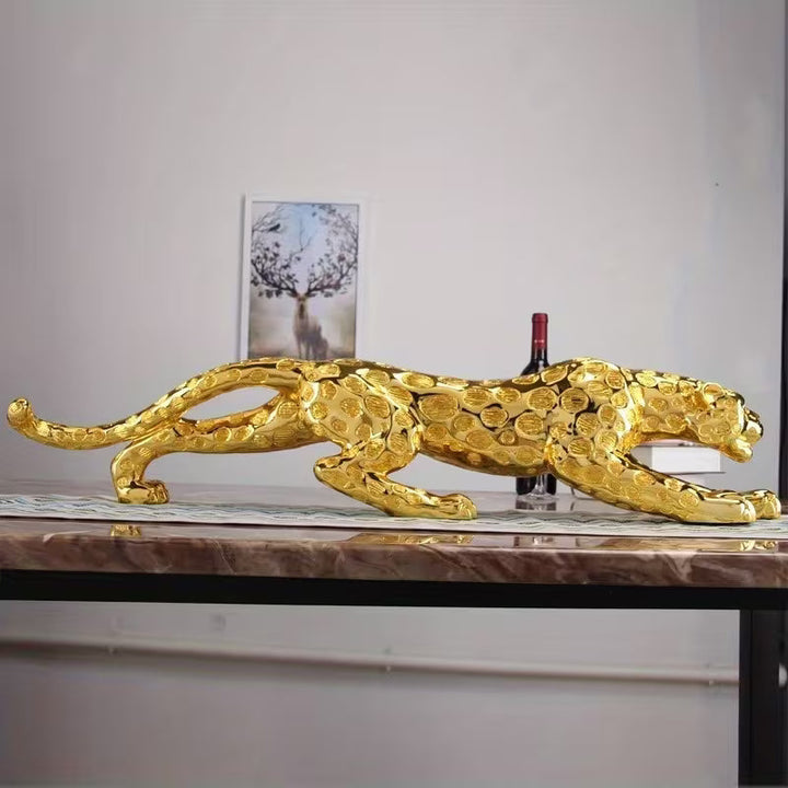 Otis - Glossy Panther Sculpture