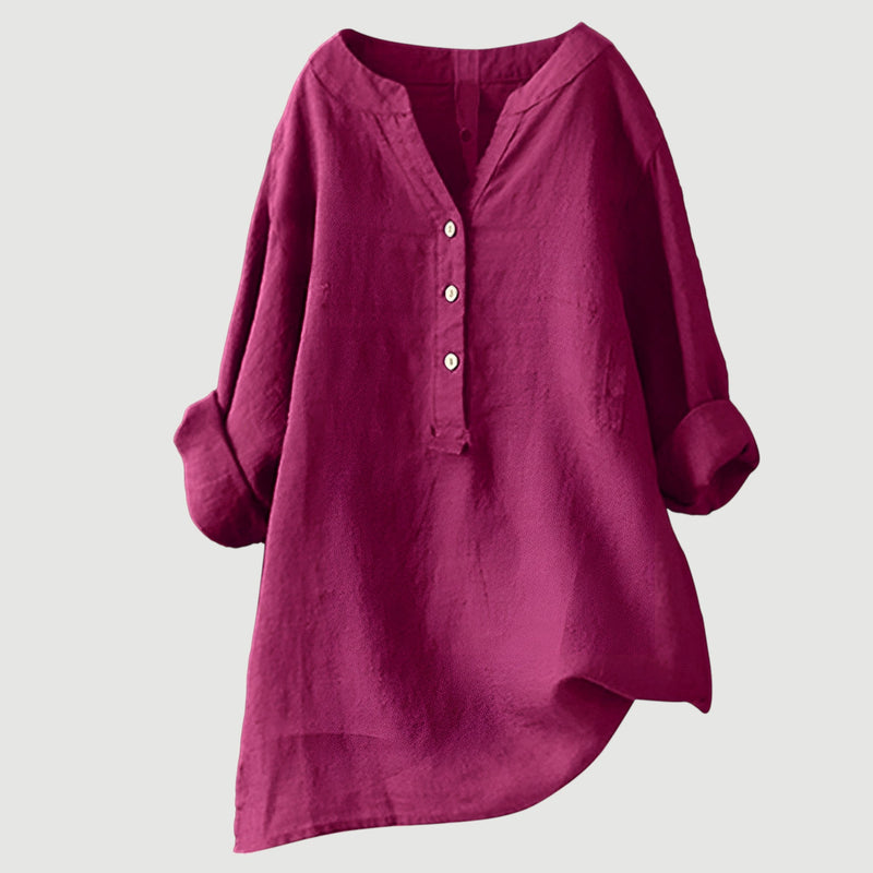 Camila - Effortless Linen Blouse