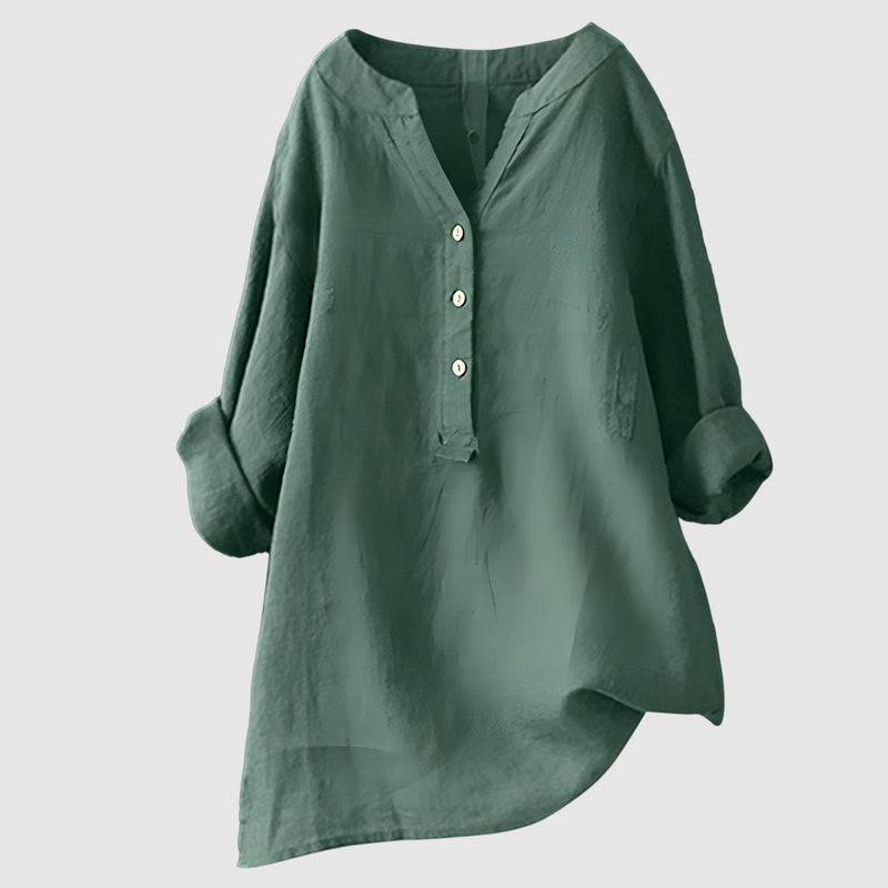 Camila - Effortless Linen Blouse