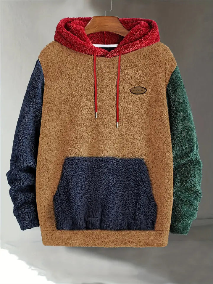 Elwood - Cozy Color-Blocked Hoodie