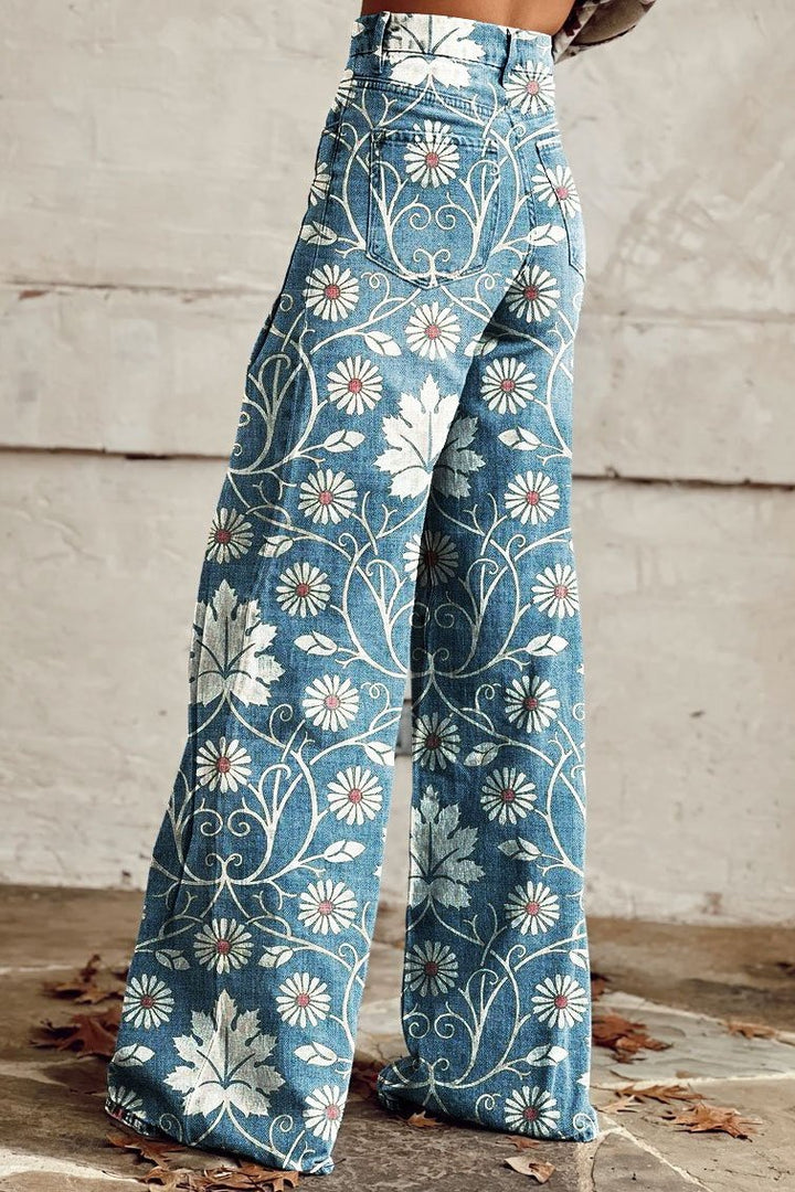 Thalia - Elegant Floral Pants