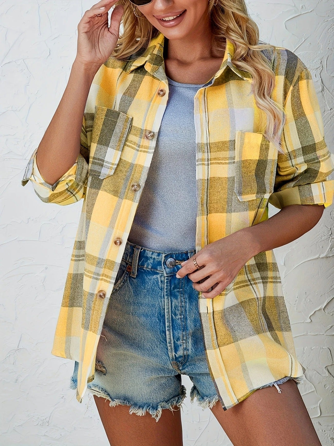 Rachel - Soft Checkered Shirt