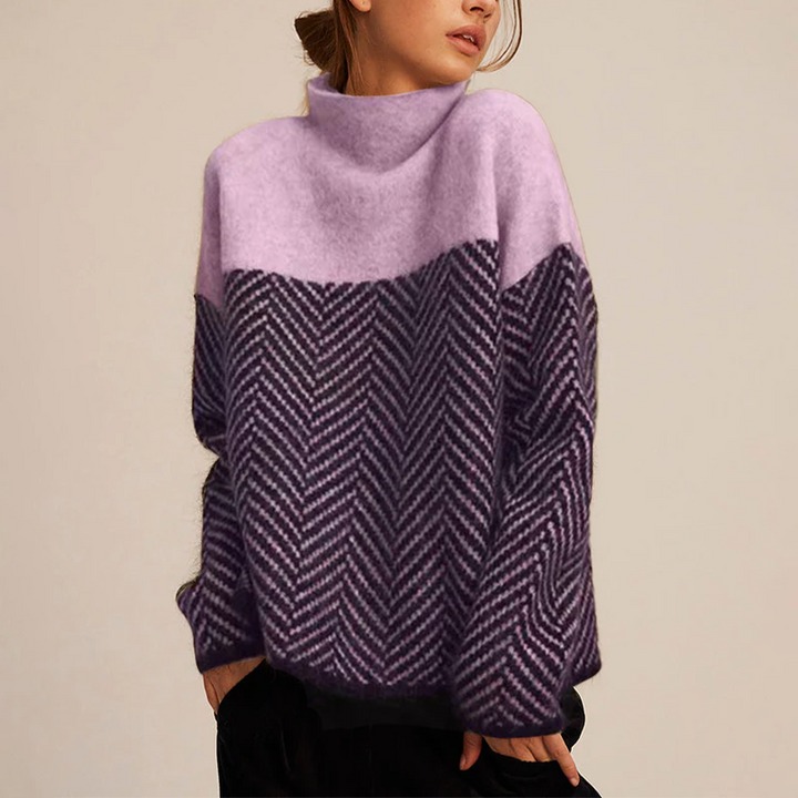 Bridget - Cozy Chevron Sweater