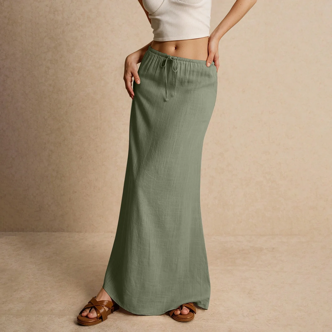 Daphne - Soft Textured Maxi Skirt