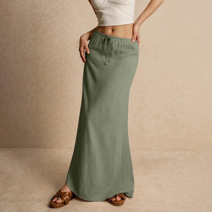 Daphne - Soft Textured Maxi Skirt