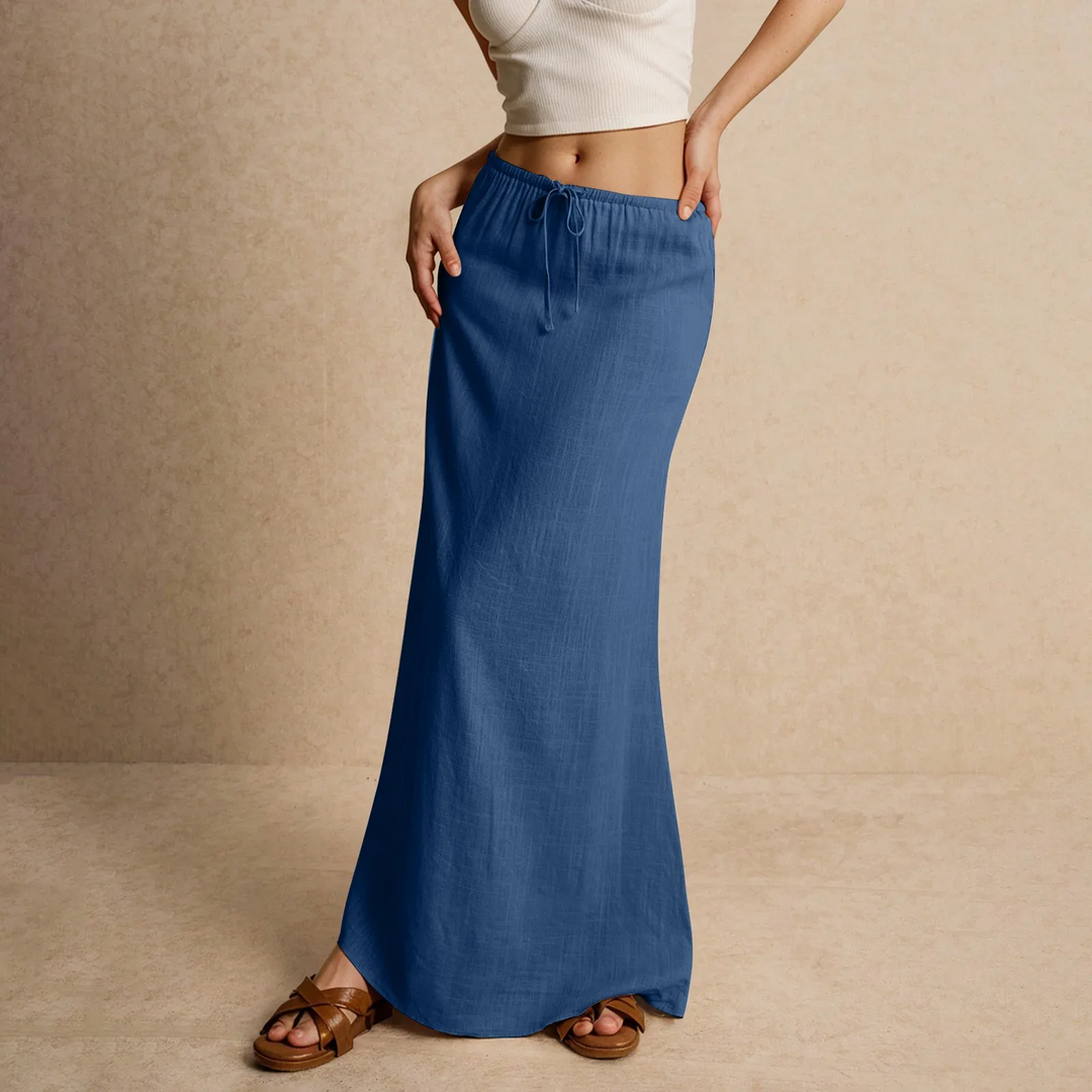 Daphne - Soft Textured Maxi Skirt