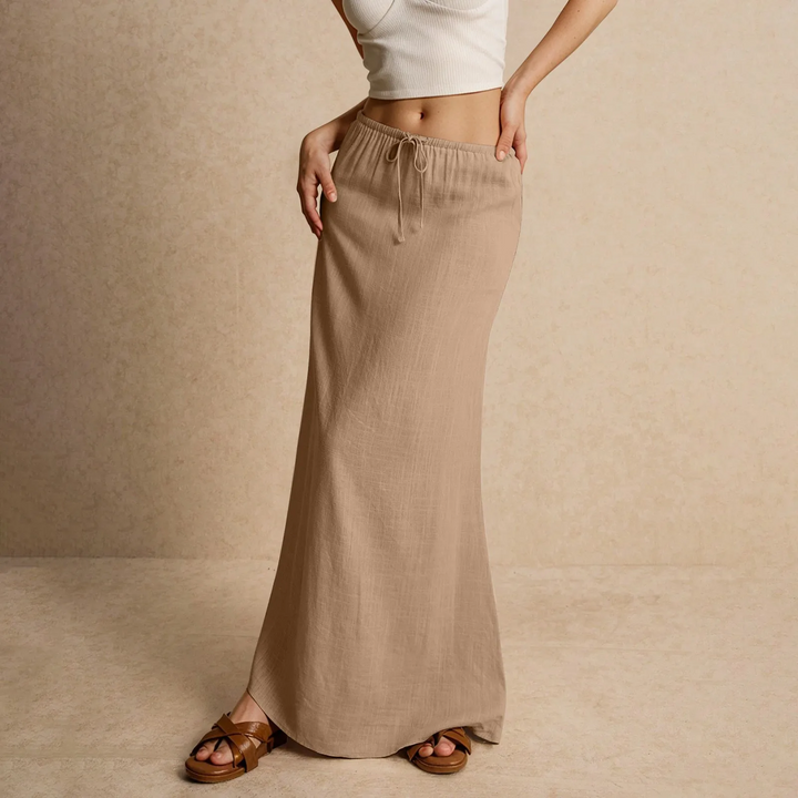 Daphne - Soft Textured Maxi Skirt