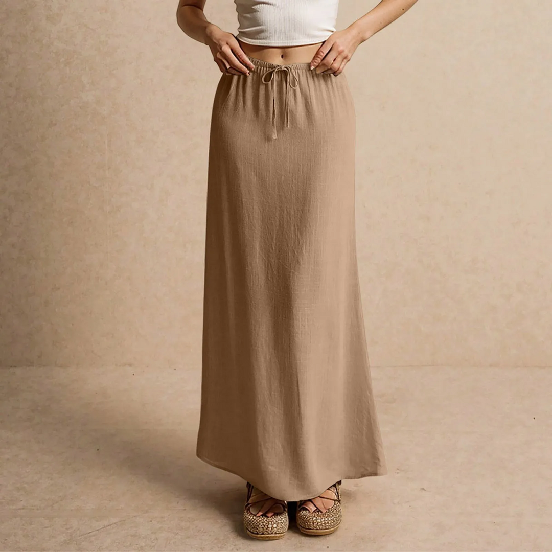 Daphne - Soft Textured Maxi Skirt