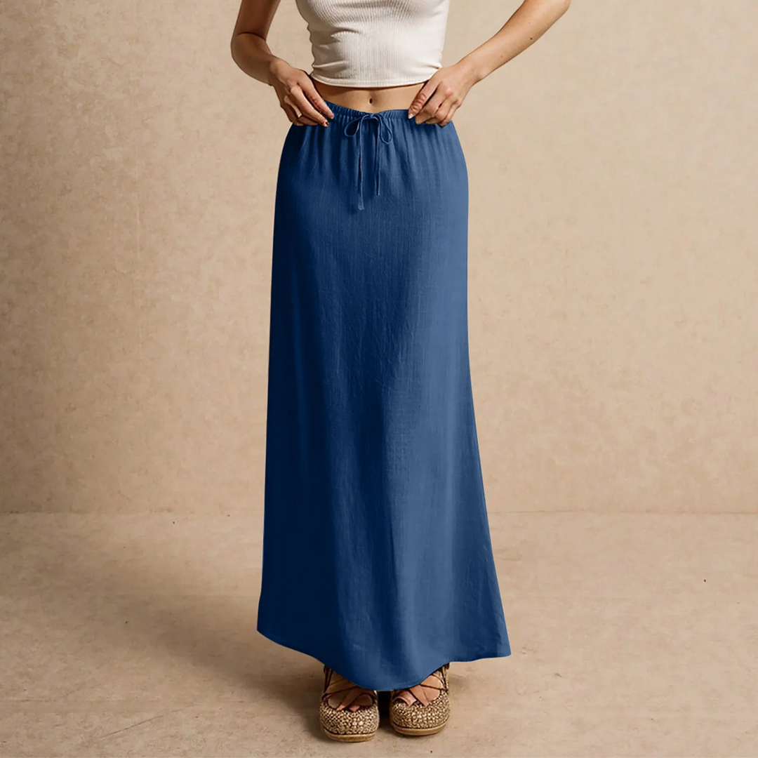 Daphne - Soft Textured Maxi Skirt