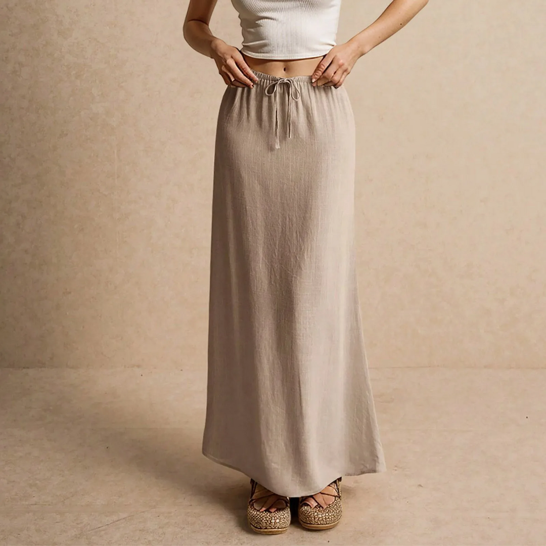 Daphne - Soft Textured Maxi Skirt