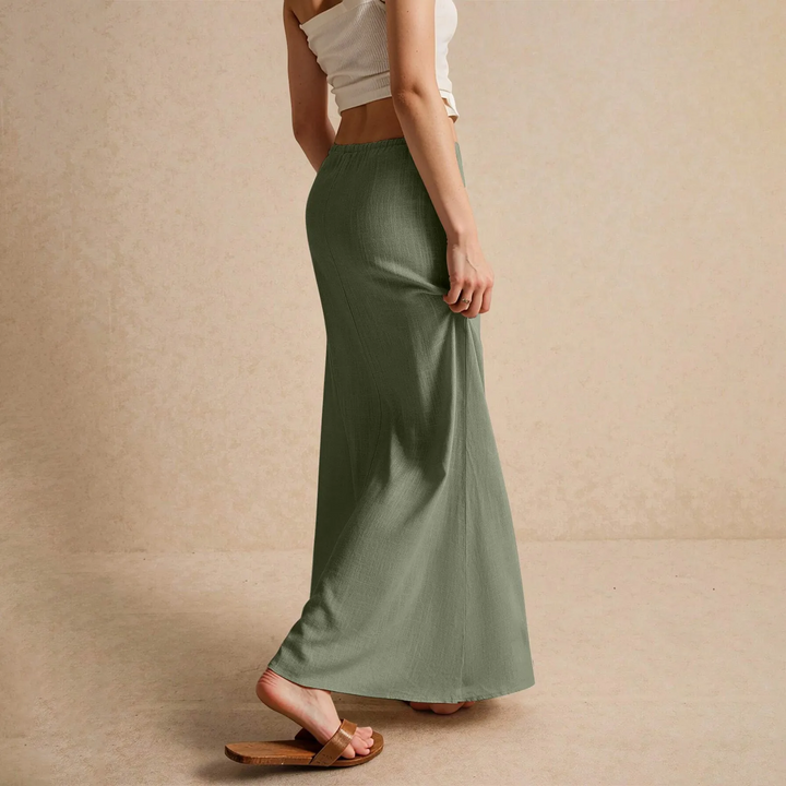 Daphne - Soft Textured Maxi Skirt