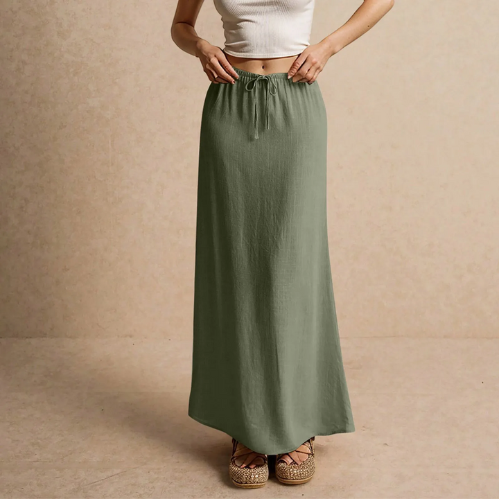 Daphne - Soft Textured Maxi Skirt
