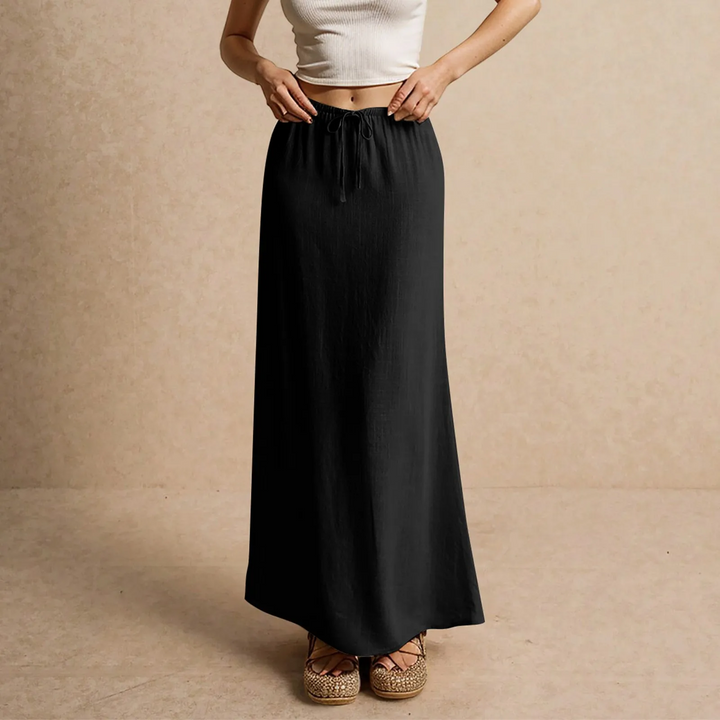 Daphne - Soft Textured Maxi Skirt