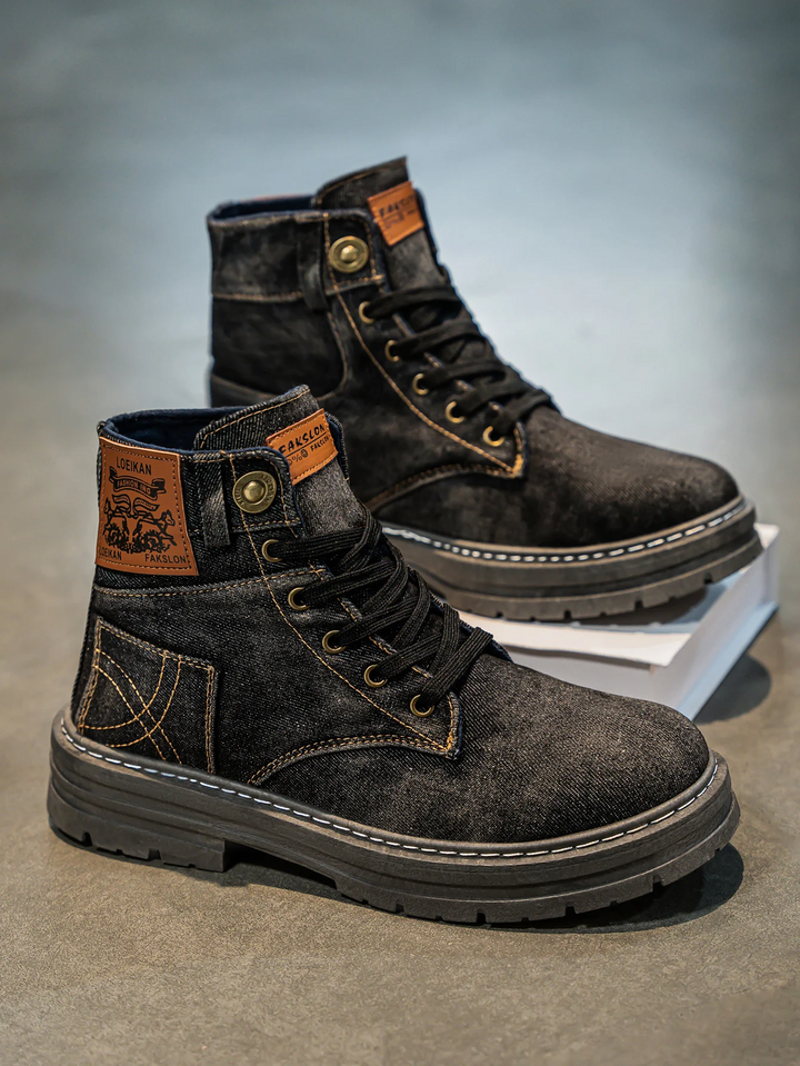 Perry - Sturdy Denim Boots