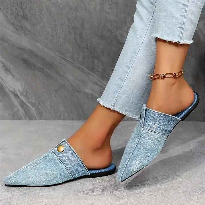 Xalina - Chic Denim Mules