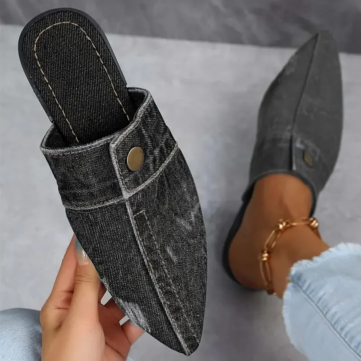 Xalina - Chic Denim Mules