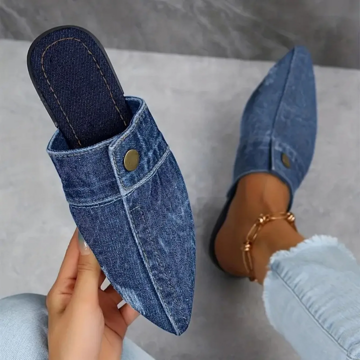 Xalina - Chic Denim Mules