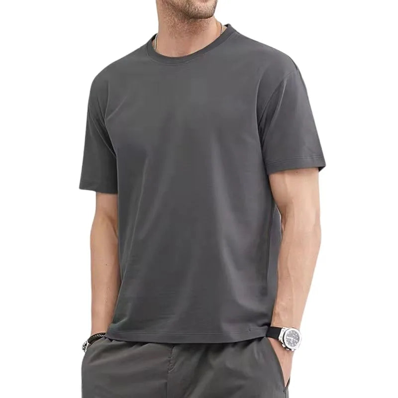 Everett - Smooth Cotton T-Shirt