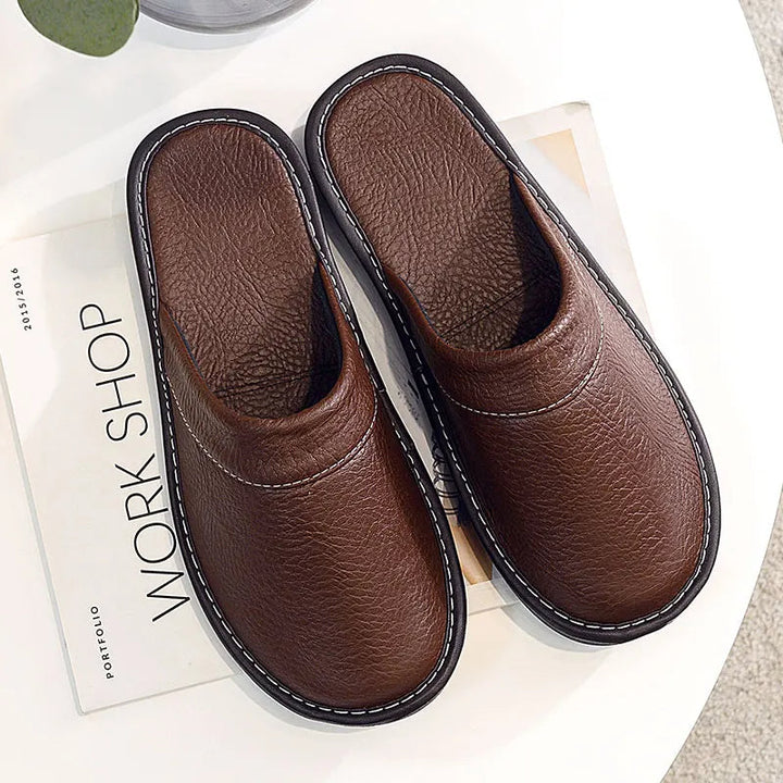 Giles  - Cozy Pebbled Slippers