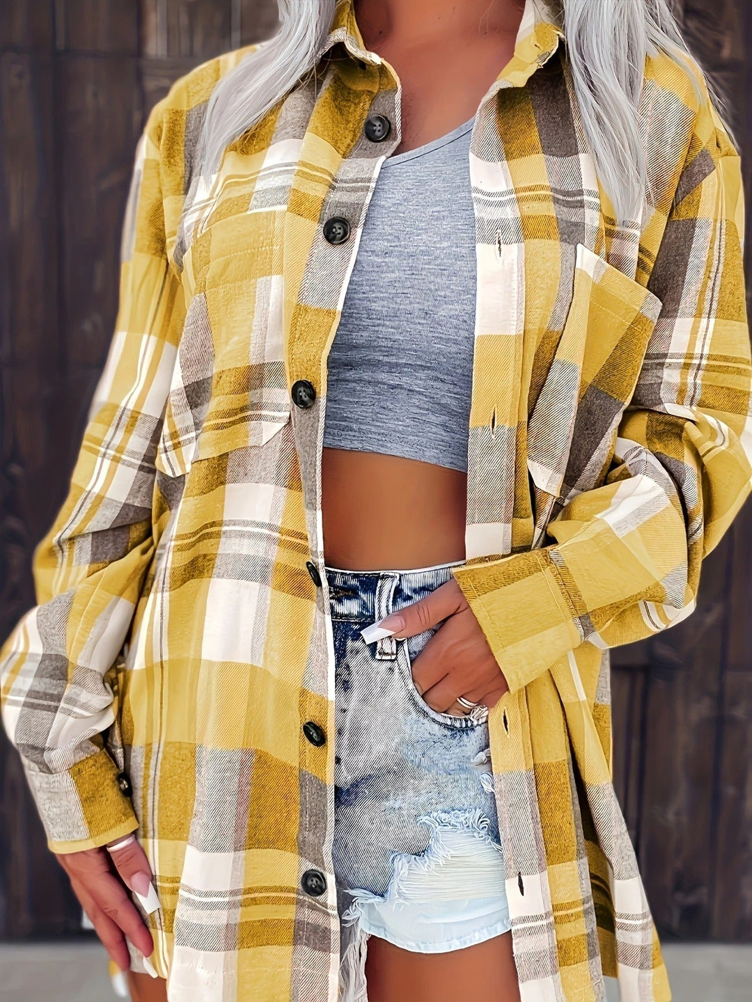 Rachel - Soft Checkered Shirt