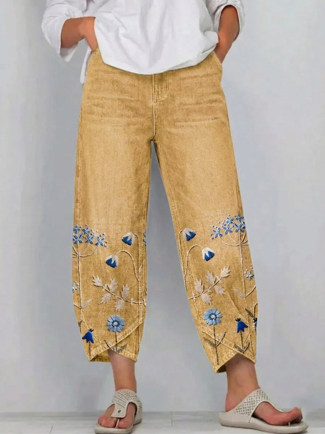 Uriella - Relaxed Embroidered Pants
