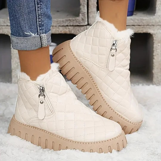 Portia - Cozy Quilted Boots