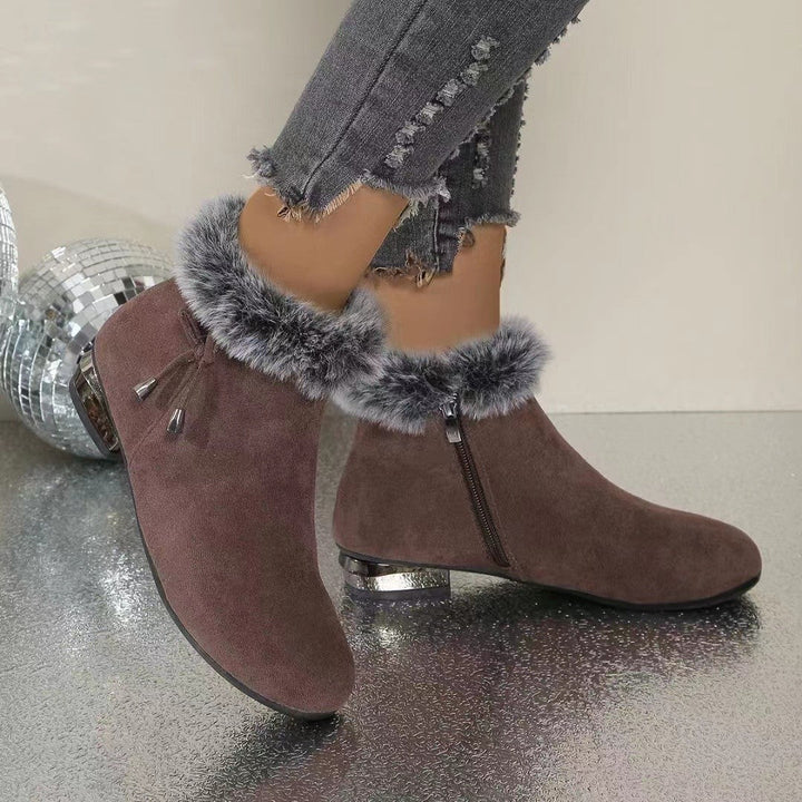 Claire - Plush Ankle Boots