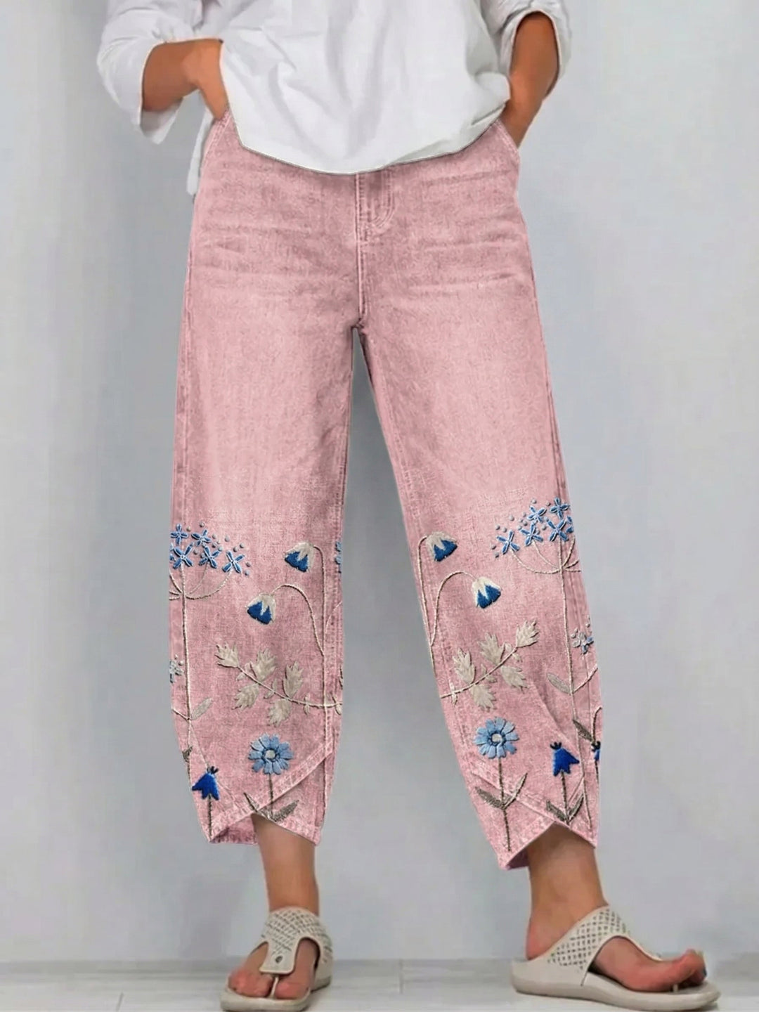 Uriella - Relaxed Embroidered Pants
