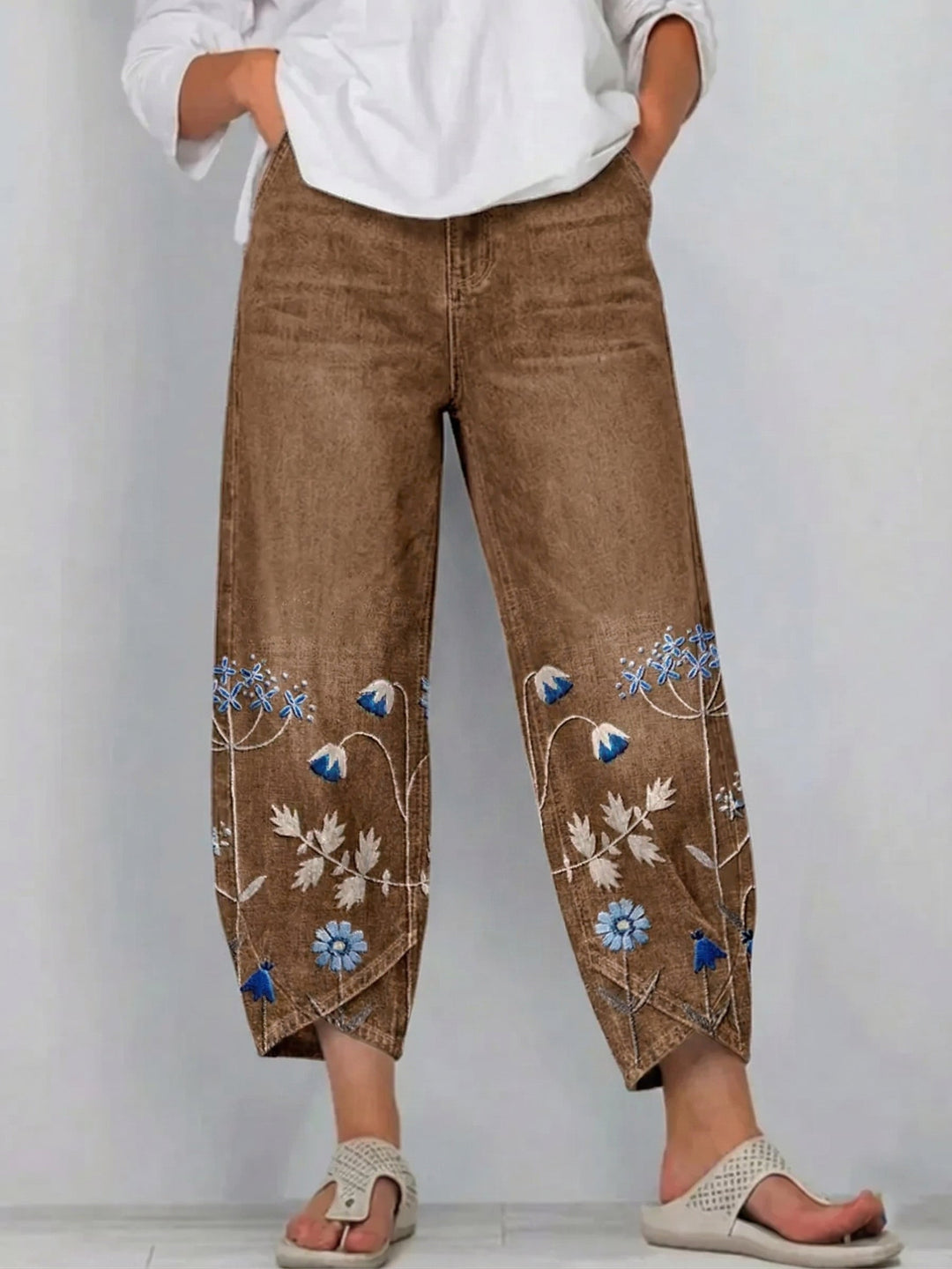 Uriella - Relaxed Embroidered Pants