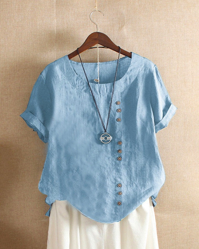 Faye - Airy Cotton Blouse