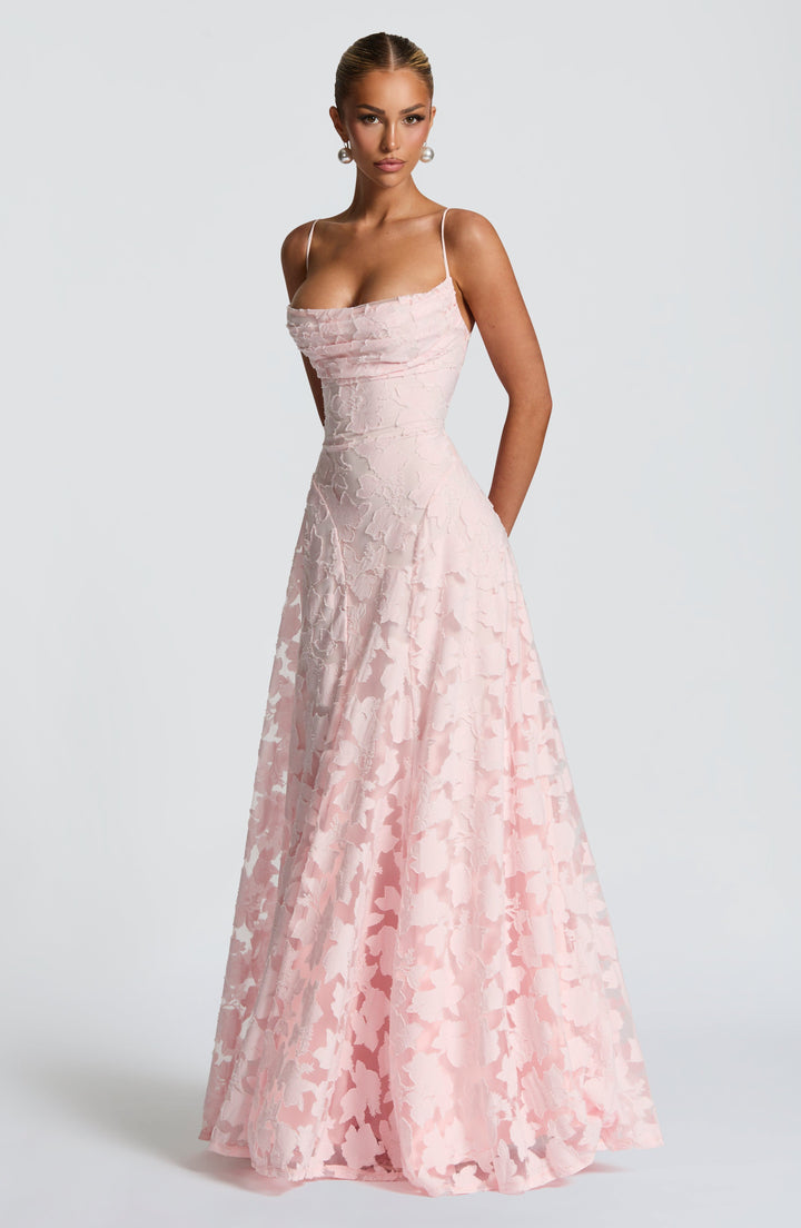 Delilah - Elegant Jacquard Gown