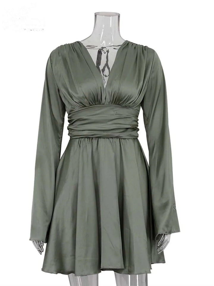 Thea - Glimmering Silk Dress