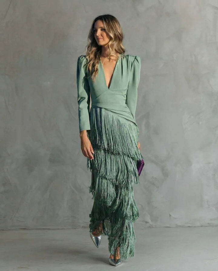 Isabella - Elegant Fringe Dress