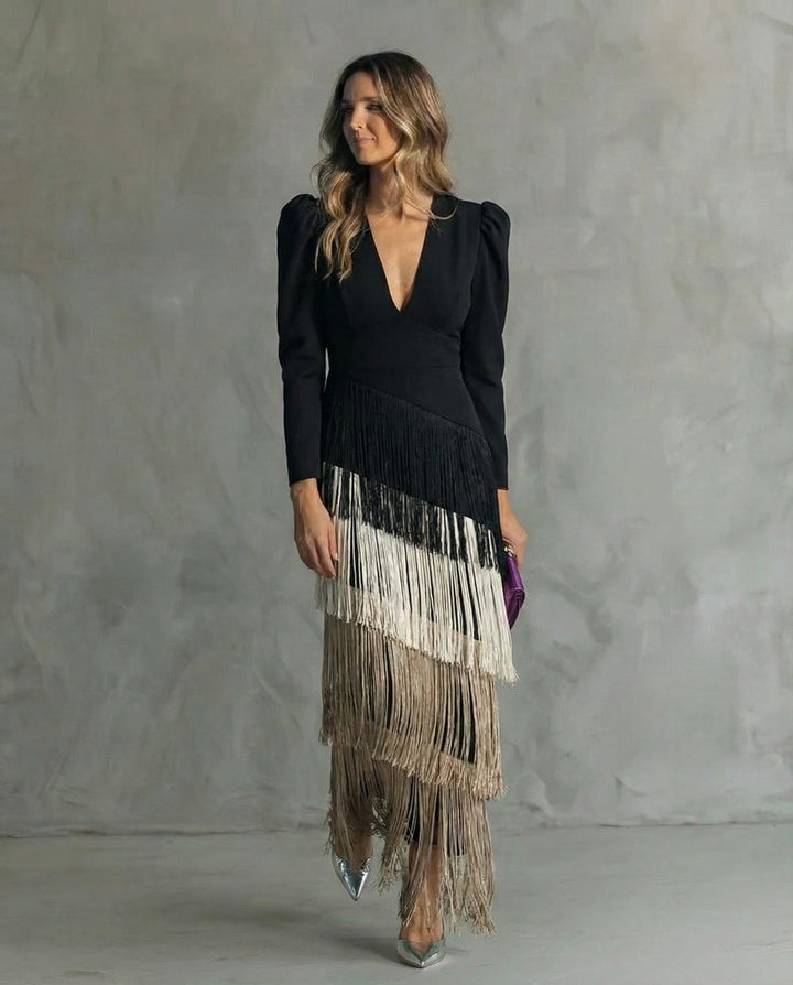 Isabella - Elegant Fringe Dress