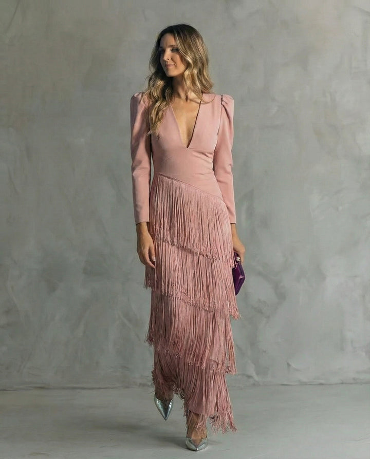 Isabella - Elegant Fringe Dress