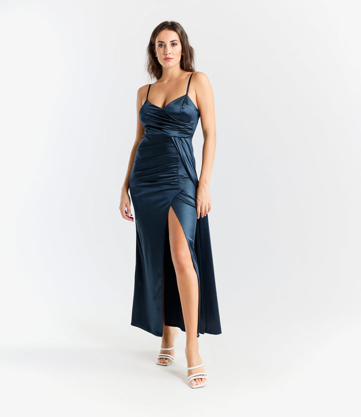 Caroline - Silky Satin Dress